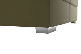 Boxspring Potenza v rozměru 180x200 cm, v potahu Prima 10 Olive, podnoží