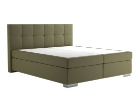 Boxspring Potenza v rozměru 180x200 cm, v potahu Prima 10 Olive, bez topperu 