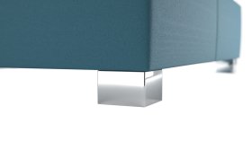 Dvoulůžko Lilibet v rozměru 180x200 cm, v potahu Trinity 13 Azur, podnoží