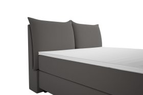 Boxspring Brisa v rozměru 180x200 cm, v potahu Trend 15 Grey, detail čela