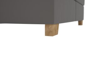 Boxspring Brisa v rozměru 180x200 cm, v potahu Trend 15 Grey, podnoží
