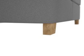 Boxspring Brisa v rozměru 180x200 cm, v potahu Floyd Dark Grey, podnoží