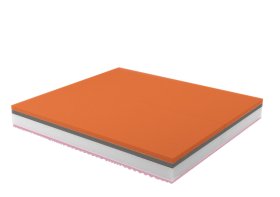 Matrace Thor - 2× matrace 90x200 cm v 1 potahu 180x200 cm, jádro (Barva jádra je orientační)