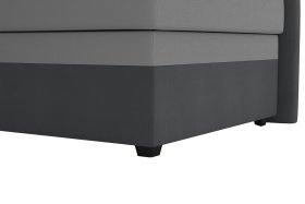 Válenda Rodrigo do pravého rohu v rozměru 90x200 cm, v potahu Enjoy 23 Ash / Loft Grey, podnoží