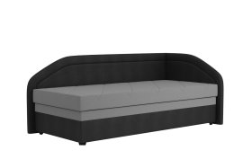 Válenda Rodrigo do pravého rohu v rozměru 90x200 cm, v potahu Enjoy 23 Ash / Loft Black