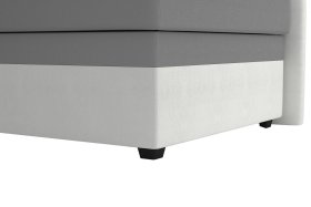 Válenda Rodrigo do levého rohu v rozměru 90x200 cm, v potahu Enjoy 23 Ash / Loft 1, podnoží