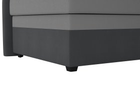 Válenda Rodrigo do levého rohu v rozměru 90x200 cm, v potahu Enjoy 23 Ash / Loft Grey, podnoží