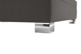 Dvoulůžko Nadia v rozměru 160x200 cm, v potahu Loft Coffee, podnoží