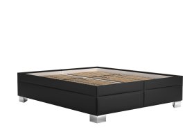 Dvoulůžko Nadia v rozměru 160x200 cm, v potahu Loft Black, bez matrace