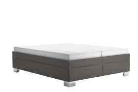 Dvoulůžko Nadia v rozměru 160x200 cm, v potahu Loft Coffee, s matracemi