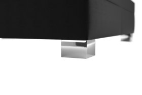 Dvoulůžko Nadia v rozměru 160x200 cm, v potahu Loft Black, podnoží