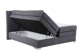 Boxspring Alexandra v rozměru 180x200 cm, v potahu Enjoy 23 Ash, úložný prostor