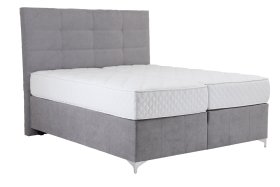 Boxspring Etna v rozměru 180x200 cm, v potahu Enjoy 21 Grey, bez topperu