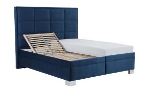 Dvoulůžko Sabrina v rozměru 180x200 cm, v potahu Tiffany 11 Blue, polohování hlavy