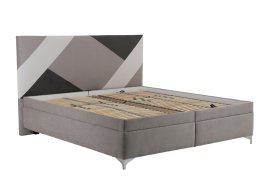 Dvoulůžko Ewa v rozměru 180x200 cm, v potahu Savoy 91 Silver, bez matrací