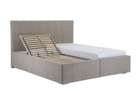 Dvoulůžko Arina v rozměru 180x200 cm, v potahu Enjoy 2 Camel, polohování hlavy