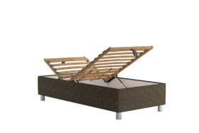 Jednolůžko Neptun v rozměru 90x200 cm, v potahu Mesa Plain 41, polohování