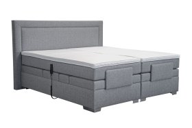 Boxspring Margo v rozměru 200x200 cm, v potahu Arte 23, s topperem