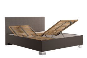 Dvoulůžko Luisa v rozměru 180x200 cm, v potahu Alcone 4 Brown a Blanke 1, polohování