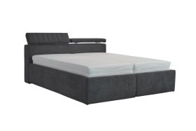 Dvoulůžko Ardea v rozměru 180x200 cm, v potahu Enjoy 24, ukázka polohování čela 