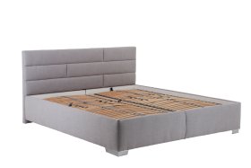 Dvoulůžko Tobago v rozměru 180x200 cm, v potahu Bravo 11 Silver, bez matrací
