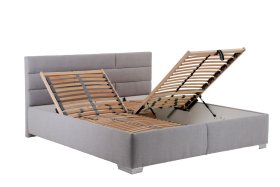 Dvoulůžko Tobago v rozměru 180x200 cm, v potahu Bravo 11 Silver, polohování