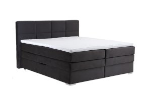Boxspring Sven v rozměru 180x200 cm, v potahu Riviera 95, s topperem
