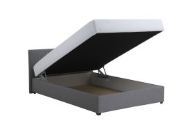 Boxspring Dunja v rozměru 140x200 cm, v potahu Malmö New 90, úložný prostor