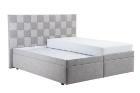 Boxspring Levit v rozměru 180x200 cm, v potahu Foster 18 a Foster 17, bez matrace