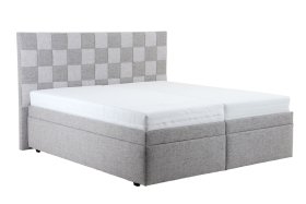 Boxspring Levit v rozměru 180x200 cm, v potahu Foster 18 a Foster 17, s matracemi