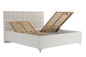 Dvoulůžko Sondra v rozměru 180x200 cm, v potahu Savoy 21 Cream a Valencia 376-18, polohování