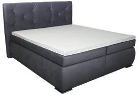 Boxspring Tango v rozměru 180x200 cm, v potahu Amore 32, s topperem