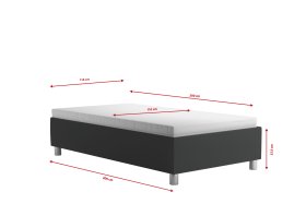 Válenda Neptun v rozměru 110x200 cm, v potahu Trinity 15, rozměry