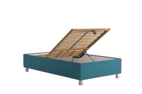 Válenda Neptun v rozměru 110x200 cm, v potahu Trinity 13 Azur, úložný prostor