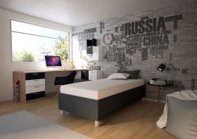 Válenda Neptun v rozměru 90x200 cm, v potahu Trinity 15, interiér