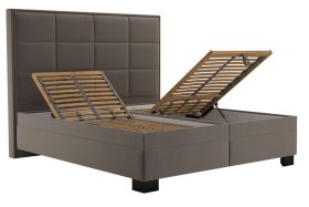 Dvoulůžko Sabrina v rozměru 180x200 cm, v potahu Tiffany 29 Taupe, polohování