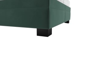 Dvoulůžko Sabrina v rozměru 180x200 cm, v potahu Tiffany 10 DK Green, podnoží