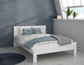 Postel Snore 140x200 cm, bílá, interiér