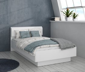 Postel Snore Komfort 120x200 cm, bílá, interiér