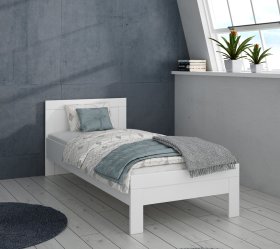 Postel Snore 90x200 cm, bílá, ineriér
