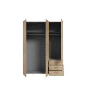 Skříň Bron dub sonoma, otevřená