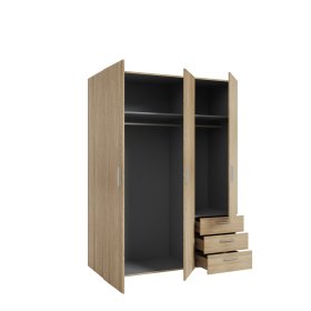 Skříň Bron dub sonoma, otevřená