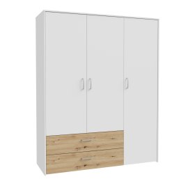 Skříň Kul bílá, dub artisan