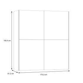 Skříň Deko dub sonoma, rozměry