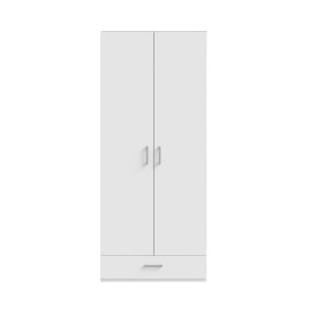 Skříň Ekon, se šuplíkem, výška 210 cm, bílá