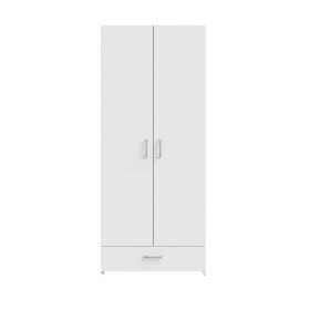 Skříň Ekon, se šuplíkem, výška 190 cm, bílá