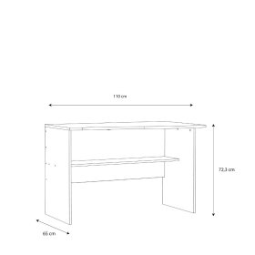 Psací stůl Emar, šedý, rozměry