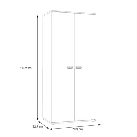 Skříň Emar, šedá, rozměry