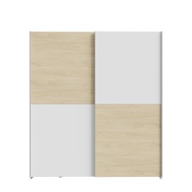 Skříň Salk 170 cm, bílá a dub sonoma