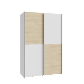Skříň Salk 120 cm, bílá a dub sonoma